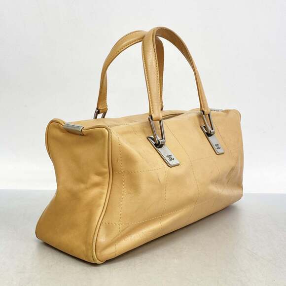 Chanel Chocobar Handbag, Beige Lambskin, Women's - Picture 2 of 12